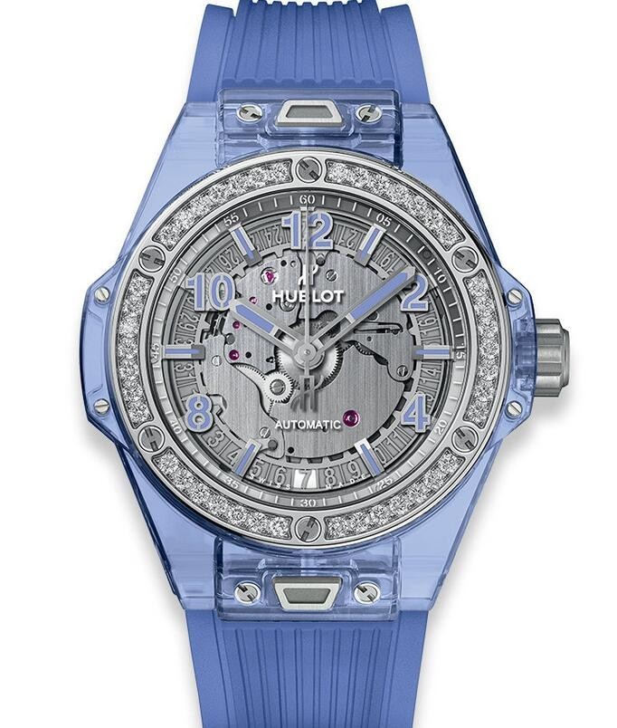 AAA Replica Hublot Big Bang One Click Blue Sapphire Diamonds Watch 465.JL.4802.RT.1204